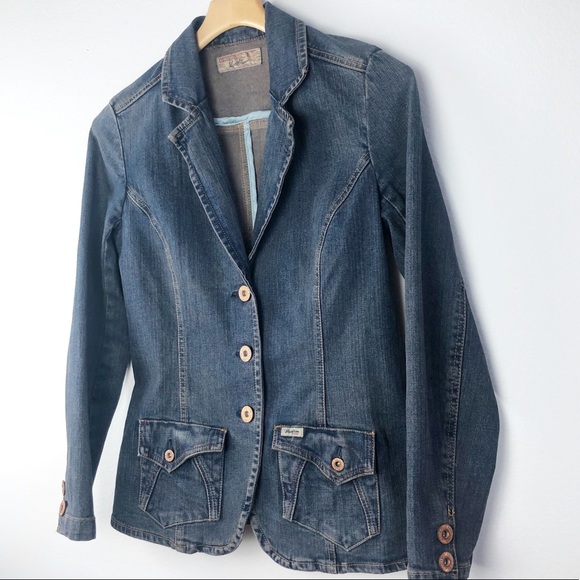 Levi’s Signature Denim Jean Jacket Cooper Buttons Size Small - Picture 3 of 9